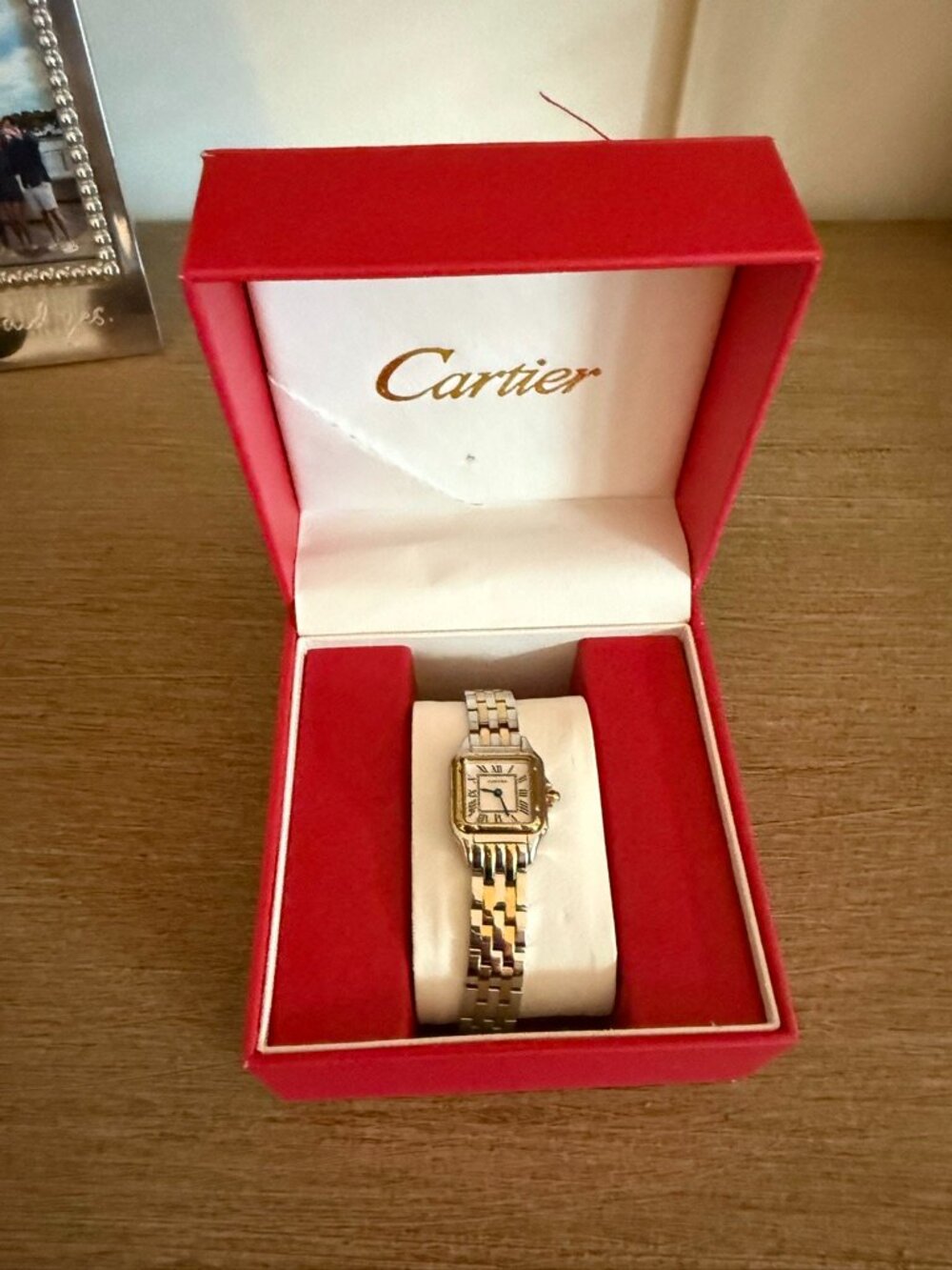 OAK JURI Cartier Panthère Small Two-Tone Watch Dupe 23 x 30 mm